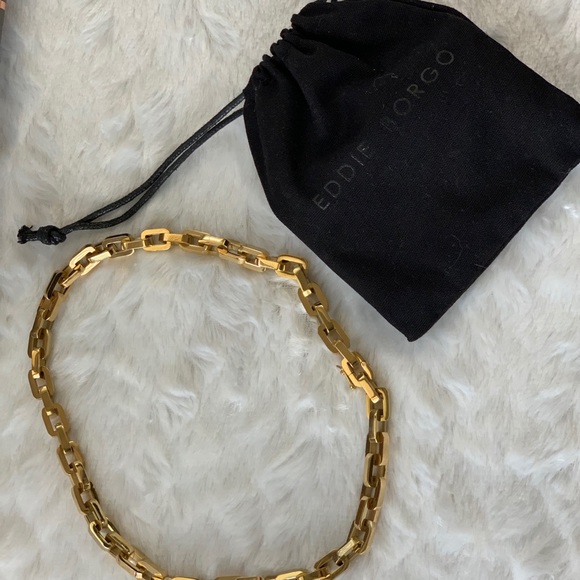 Eddie Borgo gold tone chain link necklace - Picture 3 of 3